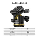 K&F Concept K234A3 Magnesium Travel Tripod with BH-36 Ball Head