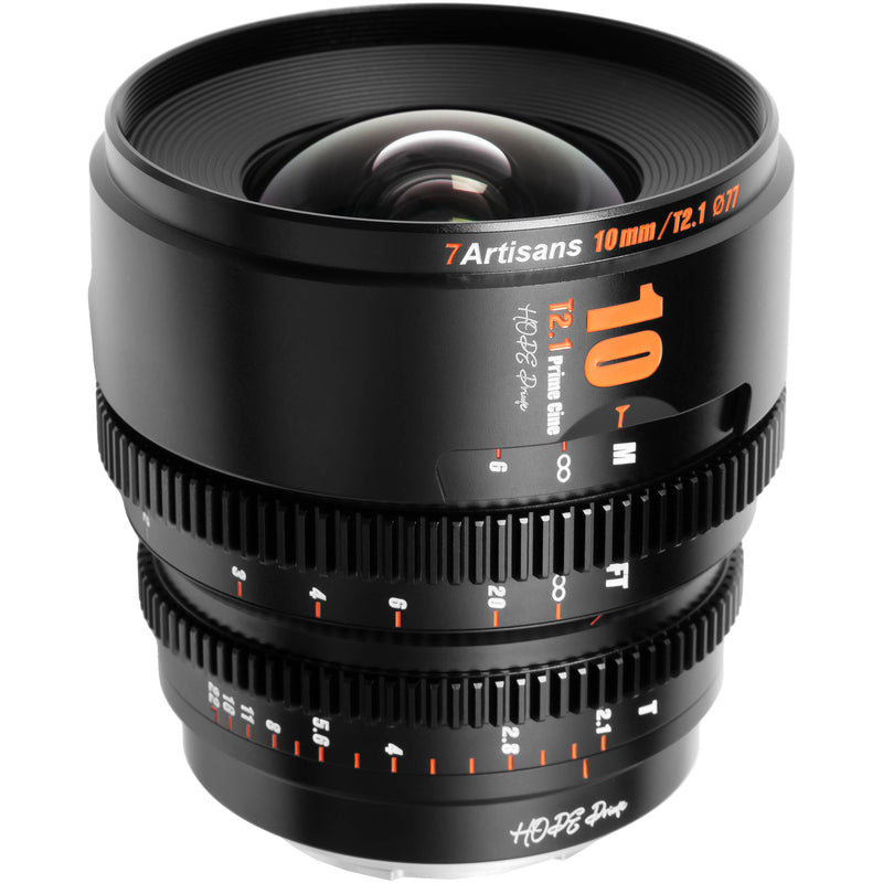 7artisans Photoelectric Hope 10mm T2.1 S35 Cine Lens (FUJIFILM X, Black)