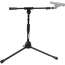 Shure by Gator Low-Profile Tripod Mic Stand with Adjustable Height and Telescoping Boom