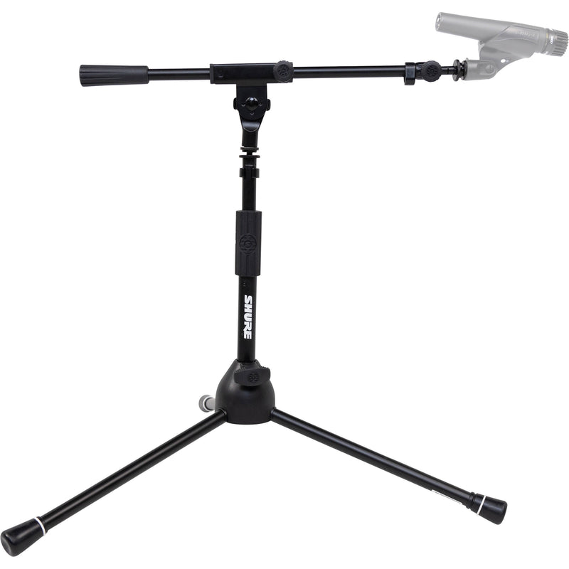 Shure by Gator Low-Profile Tripod Mic Stand with Adjustable Height and Telescoping Boom