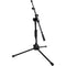 Shure by Gator Low-Profile Tripod Mic Stand with Adjustable Height and Telescoping Boom