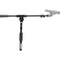 Shure by Gator Low-Profile Tripod Mic Stand with Adjustable Height and Telescoping Boom