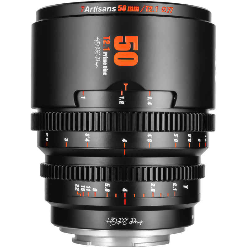7artisans Photoelectric 50mm T2.1 Hope S35 Cine Lens (Sony E,Black)