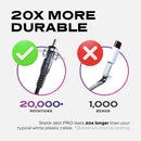 Statik 360 Pro 100W Universal Magnetic Charging Cable (10')