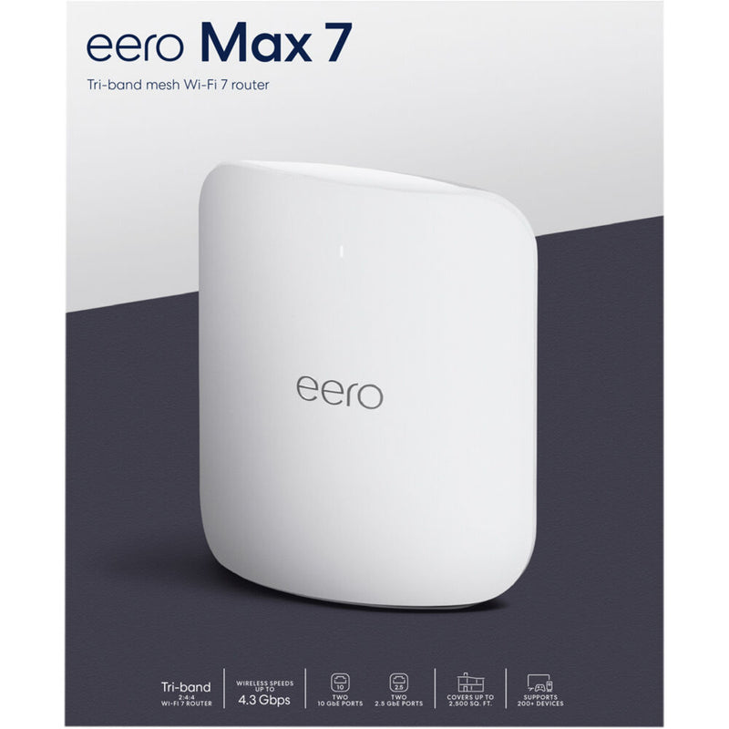 eero Max 7 BE20800 Wireless Tri-Band Multi-Gig Mesh Wi-Fi 7 Module (White)