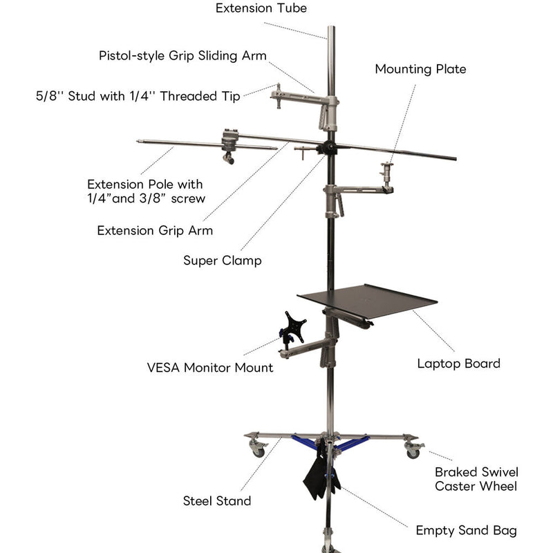 DigitalFoto Solution Limited CINETREE Gear Tree with Rolling Tripod Stand