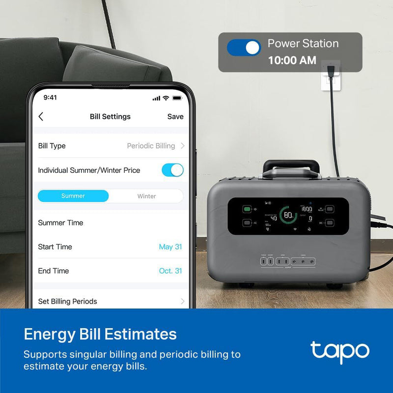 TP-Link Tapo P115 Smart Wi-Fi Plug with Energy Monitoring (2-Pack)