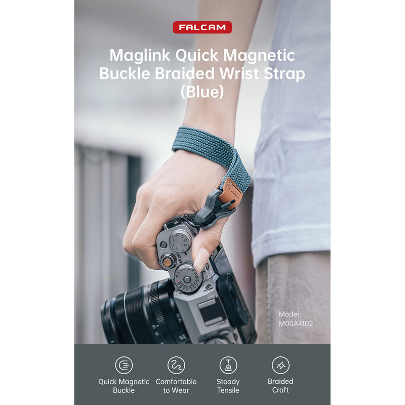 Falcam Maglink Quick Magnetic Buckle Braided Wrist Strap (Night Blue)