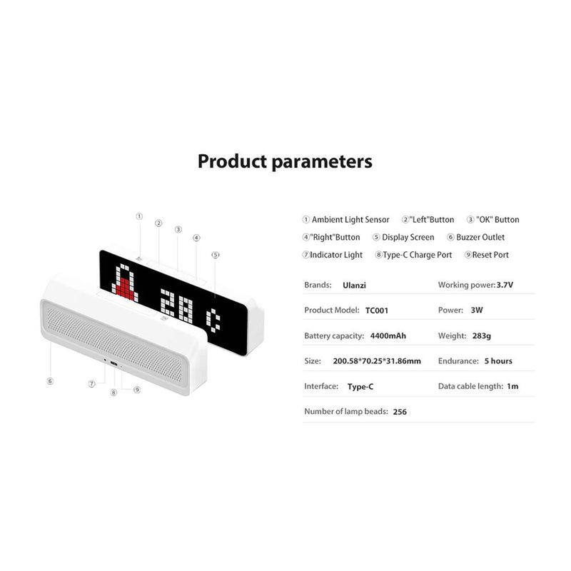 Ulanzi TC001 Smart Pixel Clock