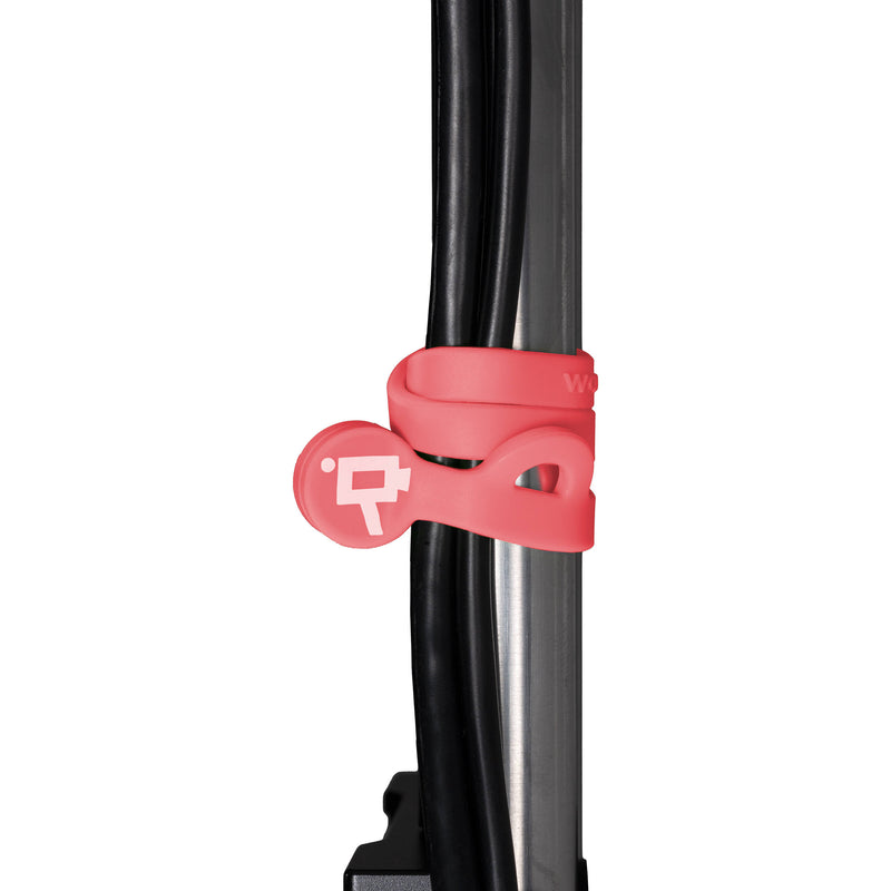 Wooden Camera Cine Mag Ties (5-Pack, Neon Orange/Pink, 6.8")