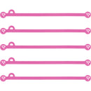 Wooden Camera Cine Mag Ties (5-Pack, Pink, 6.8")