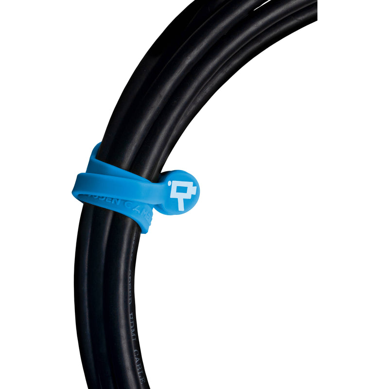 Wooden Camera Cine Mag Ties (5-Pack, Neon Blue, 6.8")