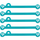 Wooden Camera Cine Mag Ties (5-Pack, Teal, 4.1")