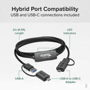 Plugable USB 3.0 Windows Transfer Cable with USB-C Adapters (6.6')