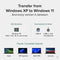 Plugable USB 3.0 Windows Transfer Cable with USB-C Adapters (6.6')