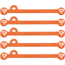 Wooden Camera Cine Mag Ties (5-Pack, Orange, 4.1")