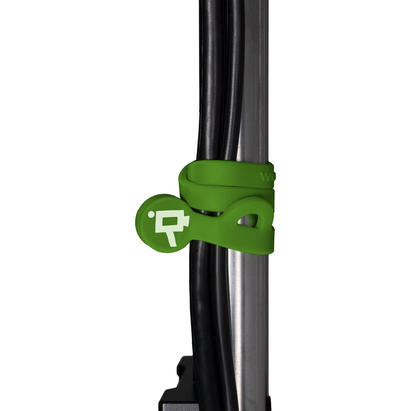 Wooden Camera Cine Mag Ties (5-Pack, Green, 6.8")