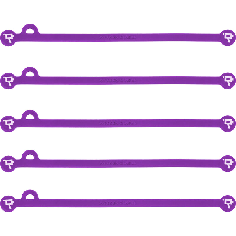 Wooden Camera Cine Mag Ties (5-Pack, Purple, 6.8")