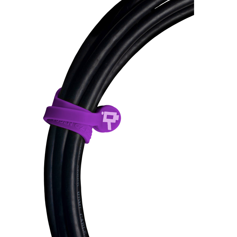 Wooden Camera Cine Mag Ties (5-Pack, Purple, 6.8")