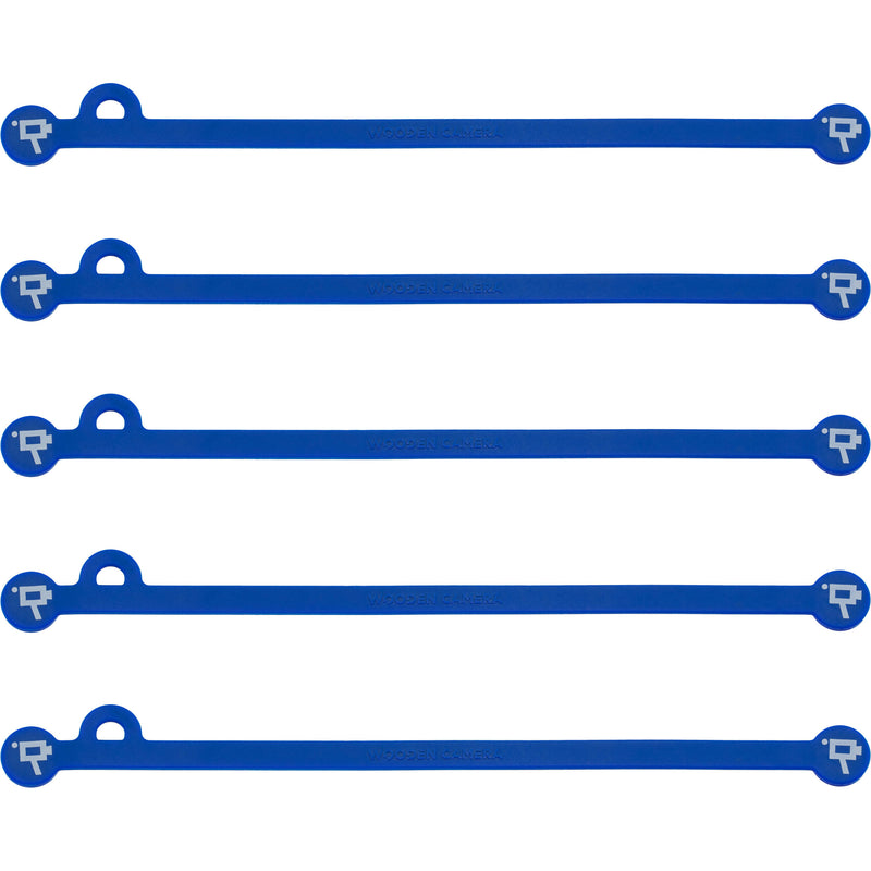 Wooden Camera Cine Mag Ties (5-Pack, Blue, 6.8")