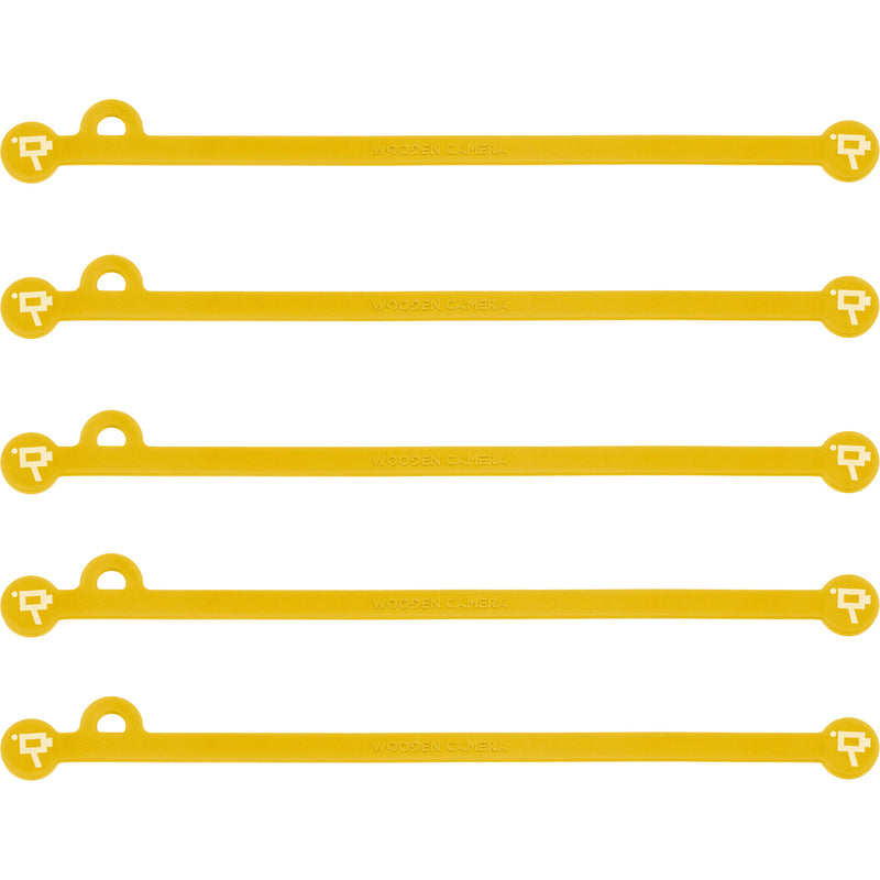 Wooden Camera Cine Mag Ties (5-Pack, Yellow, 6.8")
