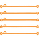 Wooden Camera Cine Mag Ties (5-Pack, Neon Orange, 6.8")