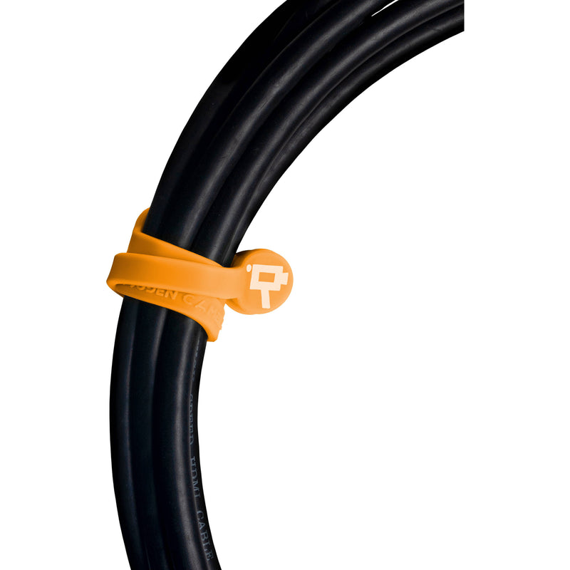 Wooden Camera Cine Mag Ties (5-Pack, Neon Orange, 6.8")