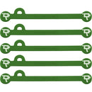 Wooden Camera Cine Mag Ties (5-Pack, Green, 4.1")