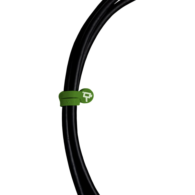 Wooden Camera Cine Mag Ties (5-Pack, Green, 4.1")