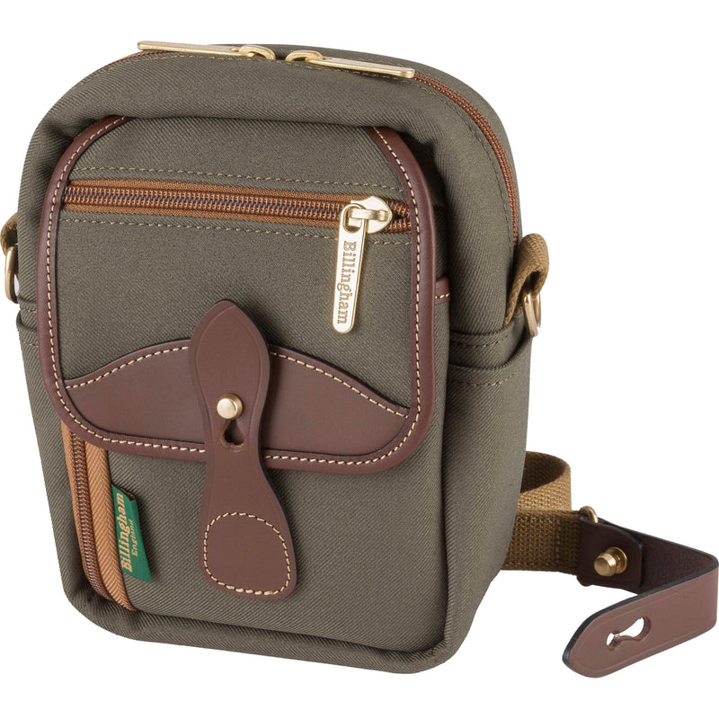 Billingham Compact Stowaway Camera Bag (Sage FibreNyte / Chocolate Leather Trim, 1.8)