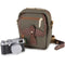 Billingham Compact Stowaway Camera Bag (Sage FibreNyte / Chocolate Leather Trim, 1.8)