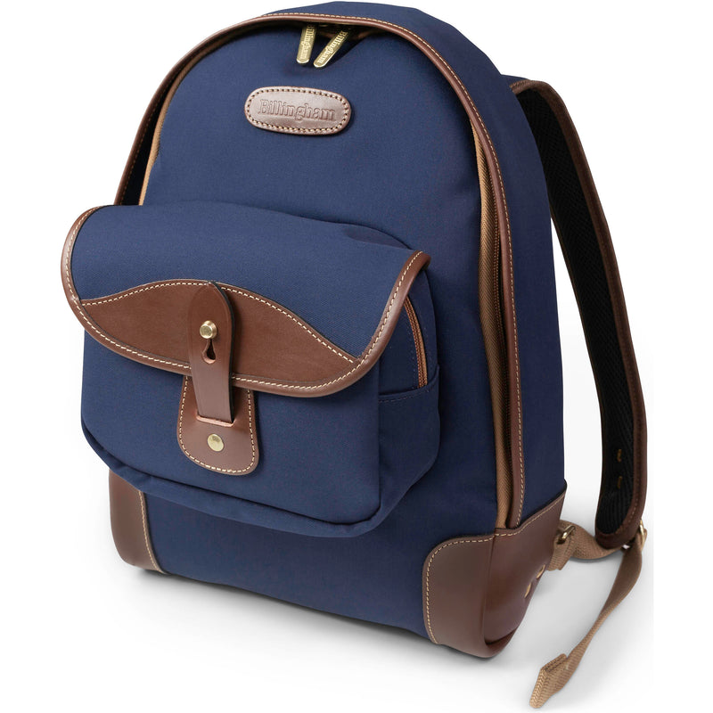 Billingham 35 Rucksack (Navy Canvas / Chocolate Leather Trim, 7L)