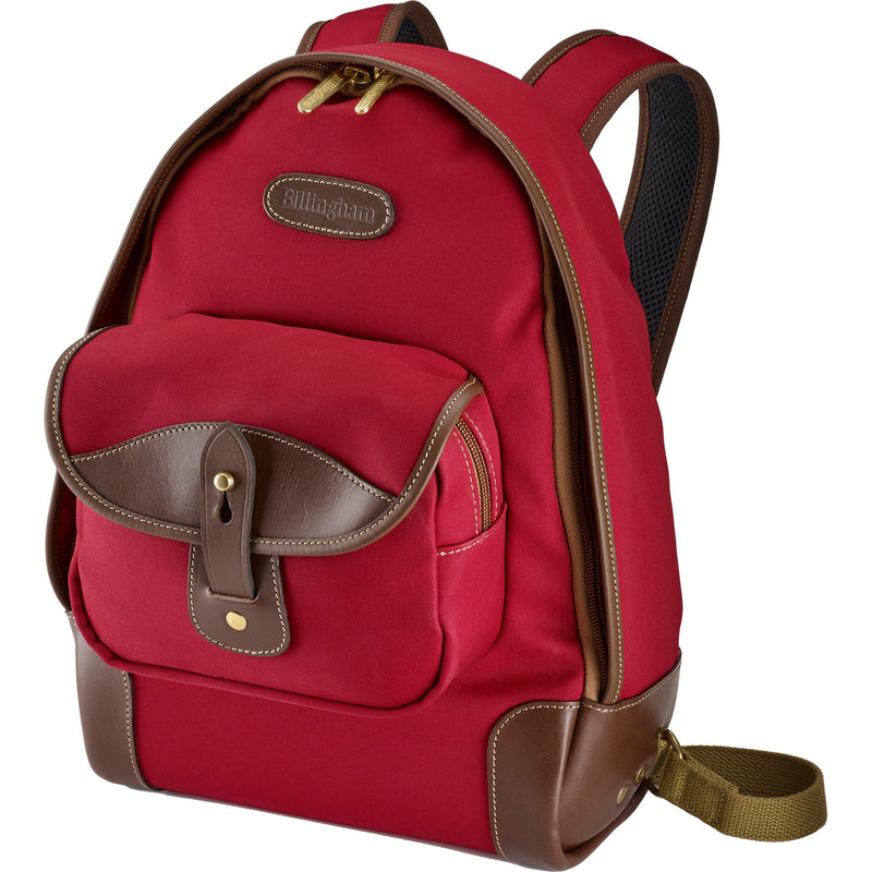Billingham 35 Rucksack (Burgundy Canvas / Chocolate Leather Trim, 7L)