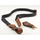 Billingham Waist Strap Attachment (Black Webbing / Tan Leather Trim)