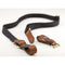Billingham Waist Strap Attachment (Black Webbing / Tan Leather Trim)