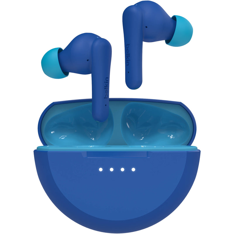 Belkin SoundForm Nano 2 Wireless Earbuds for Kids (Blue)