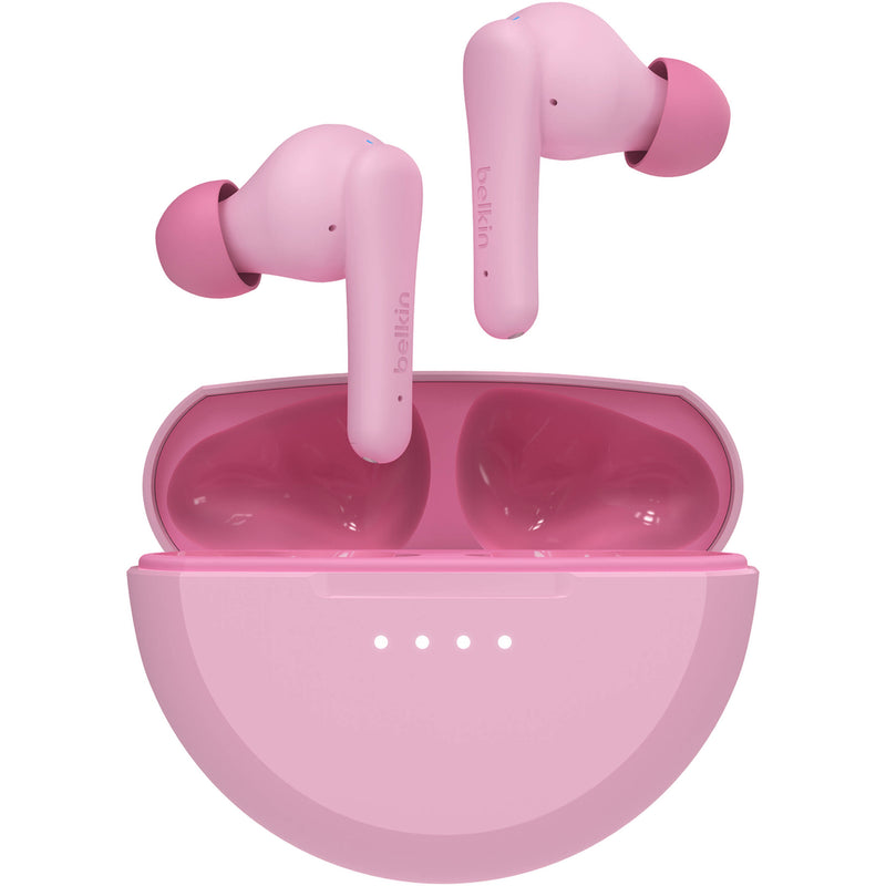 Belkin SoundForm Nano 2 Wireless Earbuds for Kids (Pink)