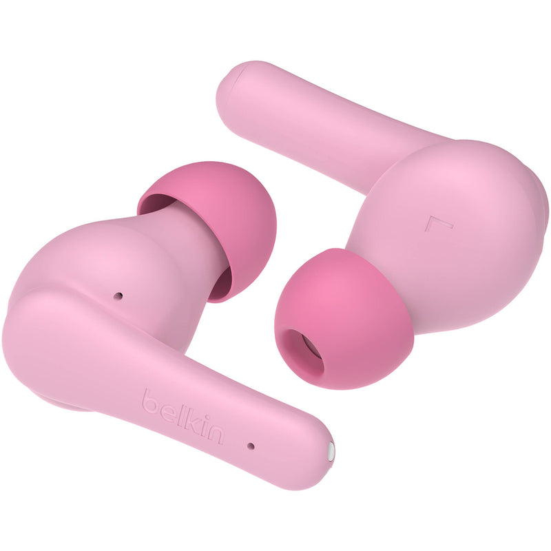 Belkin SoundForm Nano 2 Wireless Earbuds for Kids (Pink)