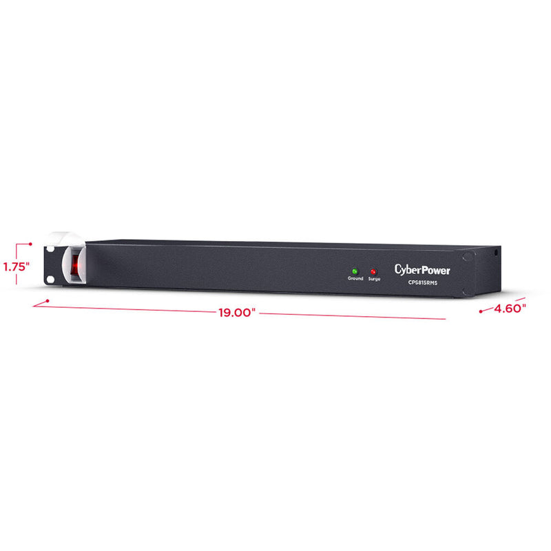 CyberPower 8-Outlet 1 RU Surge Protector