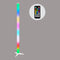 JMAZ Lighting Galaxy Tube Wireless 3.3' RBG LED Tube Light