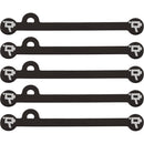 Wooden Camera Cine Mag Ties (5-Pack, Black, 4.1")
