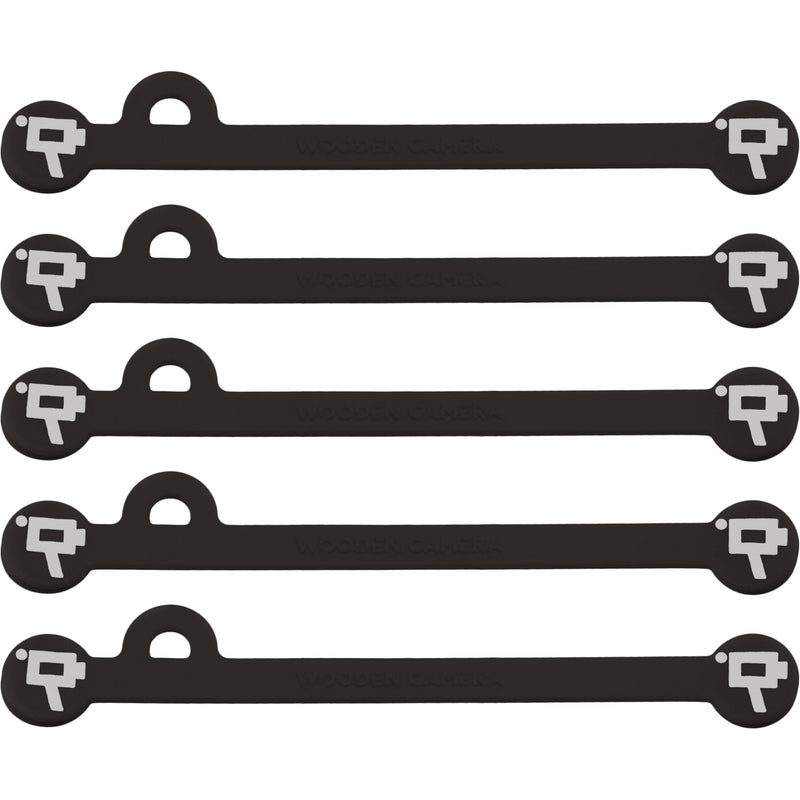 Wooden Camera Cine Mag Ties (5-Pack, Black, 4.1")