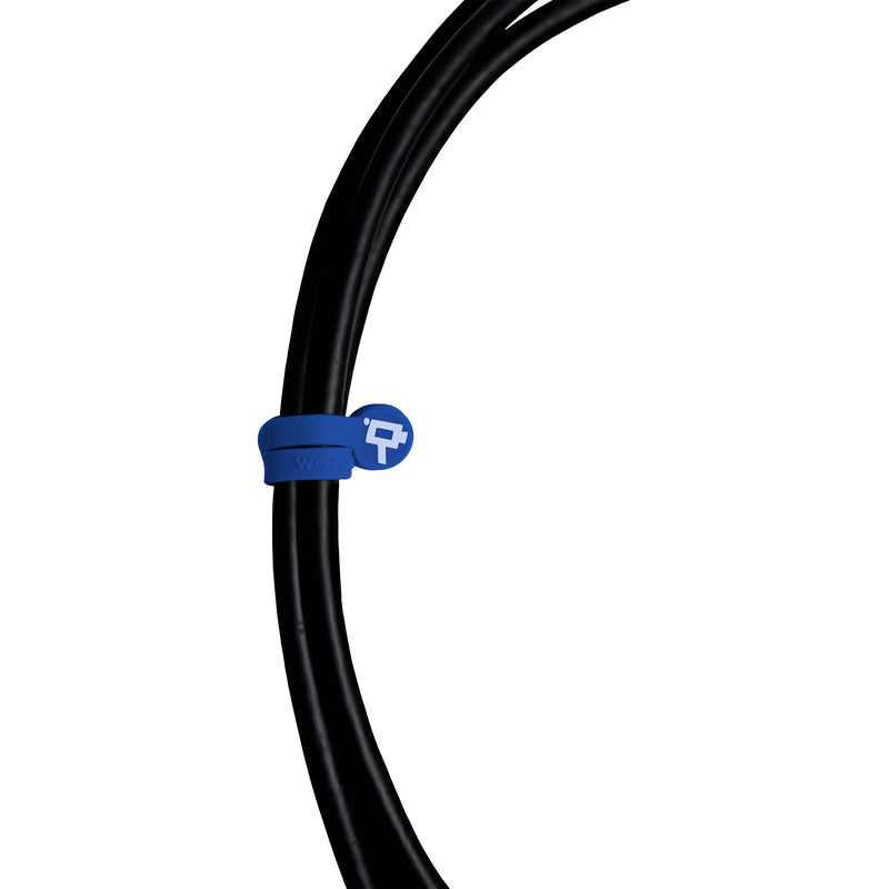 Wooden Camera Cine Mag Ties (5-Pack, Blue, 4.1")