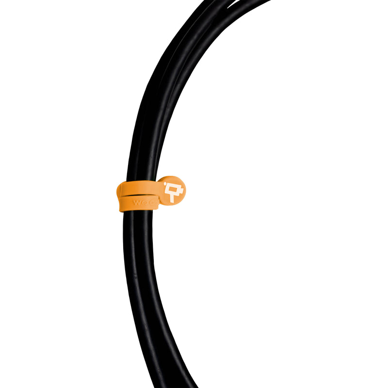 Wooden Camera Cine Mag Ties (5-Pack, Neon Orange, 4.1")