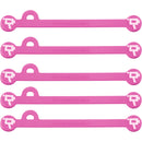 Wooden Camera Cine Mag Ties (5-Pack, Pink, 4.1")
