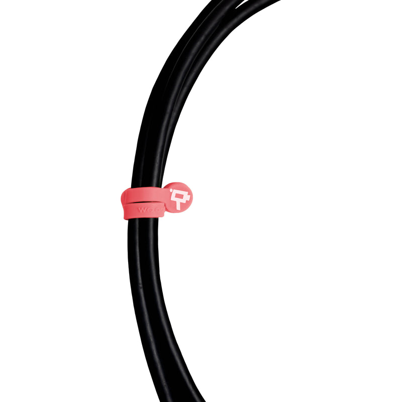Wooden Camera Cine Mag Ties (5-Pack, Neon Orange/Pink, 4.1")