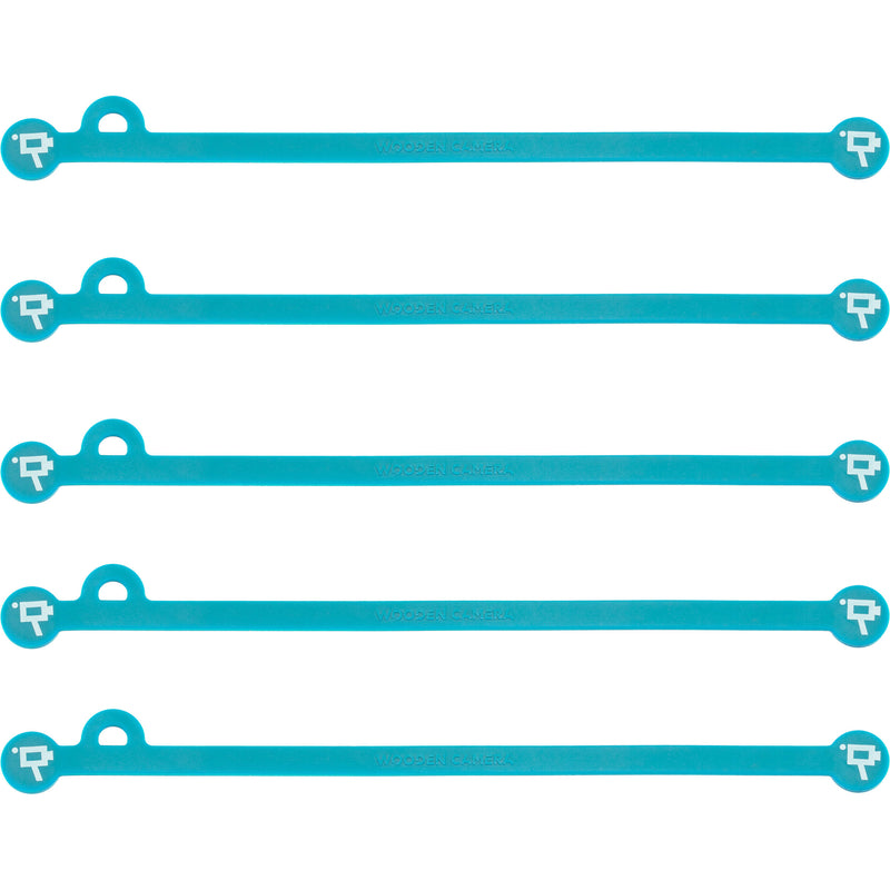 Wooden Camera Cine Mag Ties (5-Pack, Teal, 6.8")