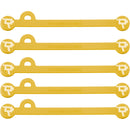 Wooden Camera Cine Mag Ties (5-Pack, Yellow, 4.1")