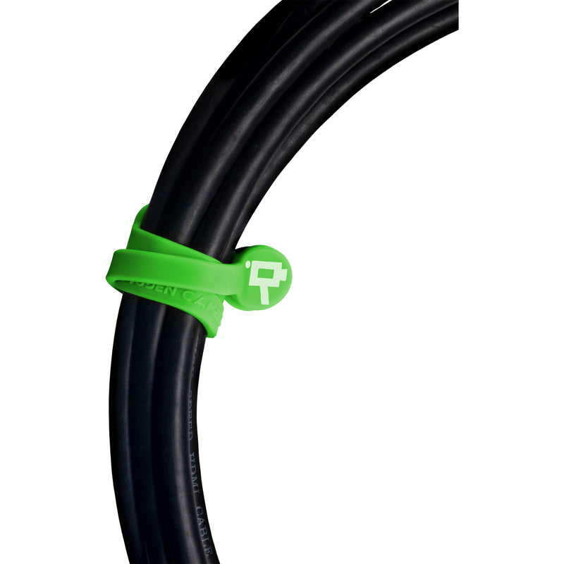 Wooden Camera Cine Mag Ties (5-Pack, Neon Green, 6.8")