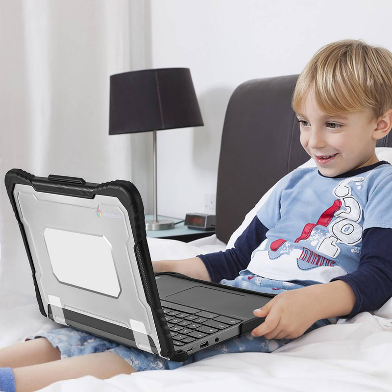 TechProtectus ShockProof Hard-Shell Case for Lenovo 11" 300e or 300w Gen 4 Chromebook (Black)